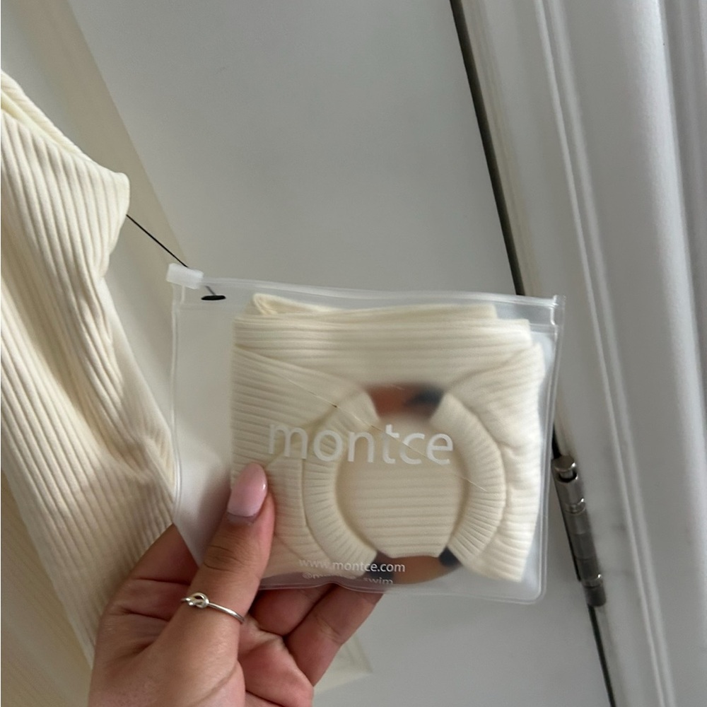 Montce Cream Rib Kim One- Piece Swimsuit - Picture 4 of 5